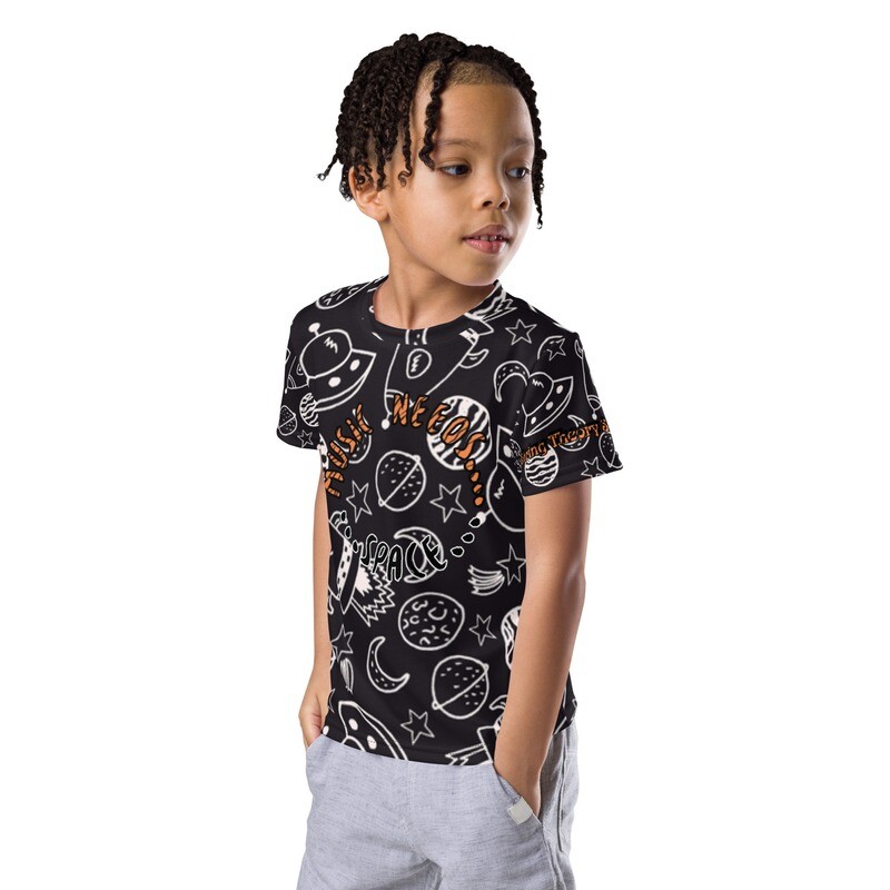&quot;Music Needs Space&quot; Kids Tee (Size 2T - 7)