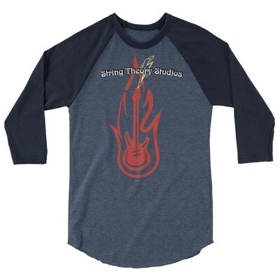 &quot;Electric Guitar&quot; Raglan Baseball Tee