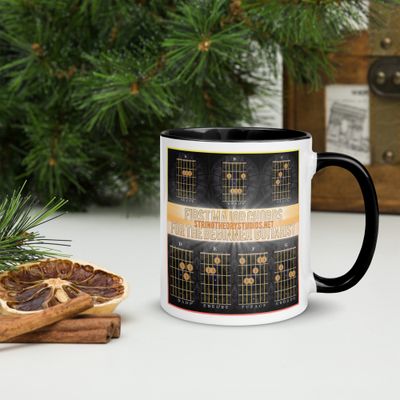 &quot;Guitarist Chords&quot; 11oz Ceramic Mug