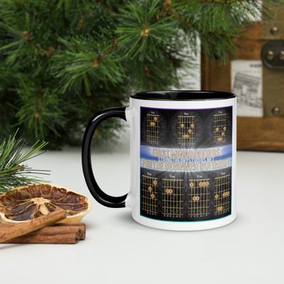 &quot;Guitarist Chords&quot; 11oz Ceramic Mug