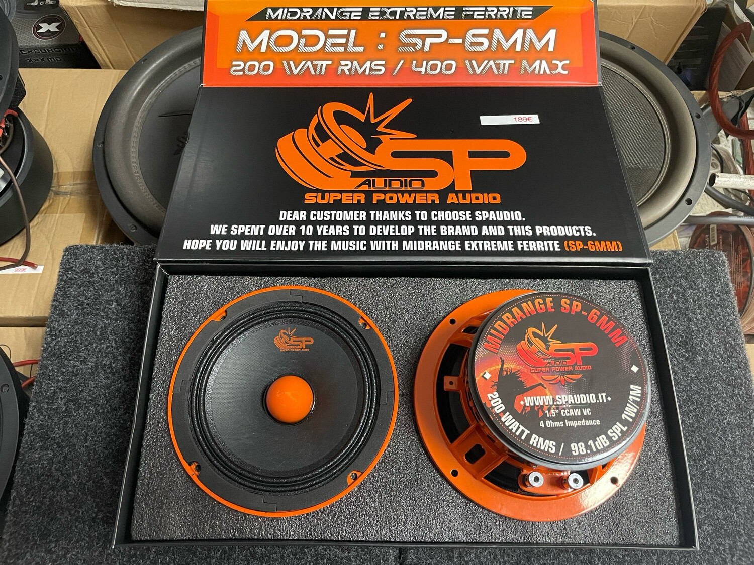 Haut-Parleur Médium Pro 16,5cm  SP Audio SP-6MM