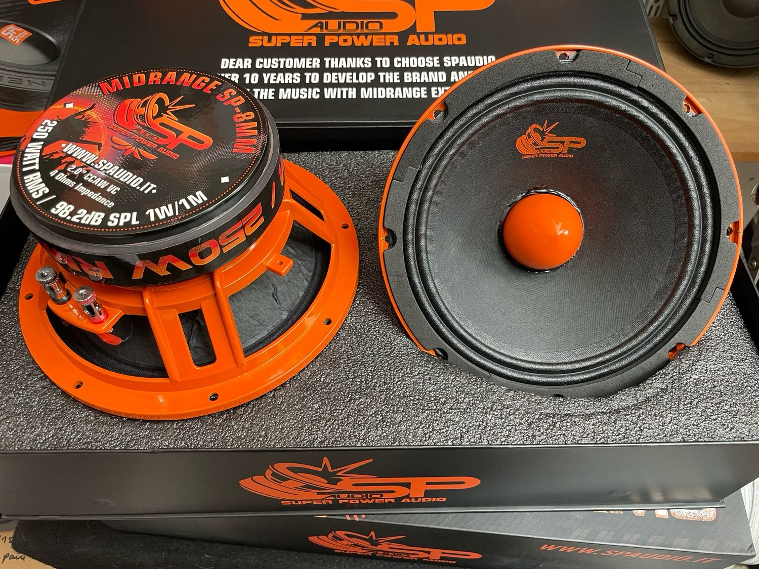 Haut-parleurs Médium Pro 20cm SP Audio SP-8MM