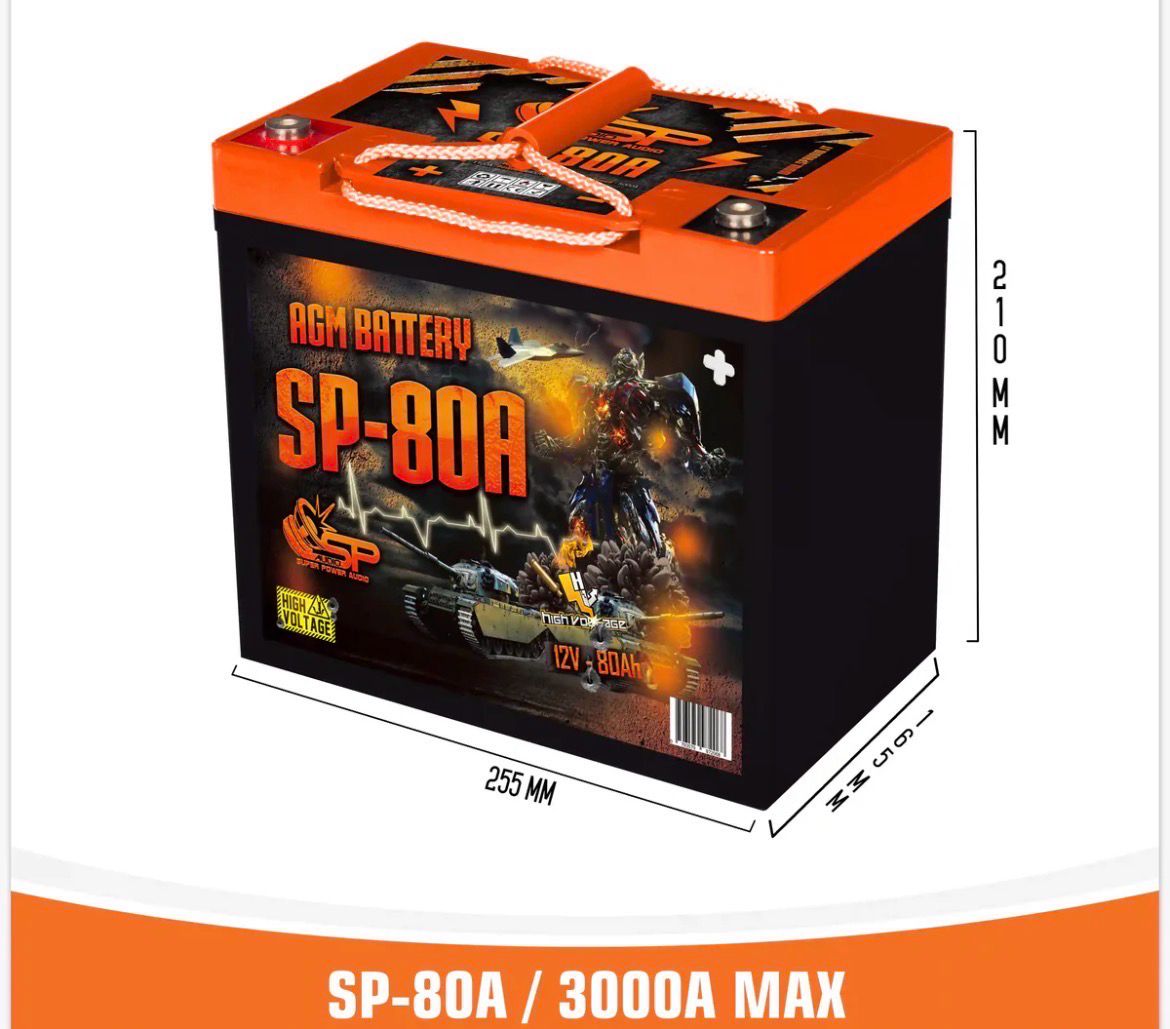 Batterie AGM Voiture SP Audio SP-80A