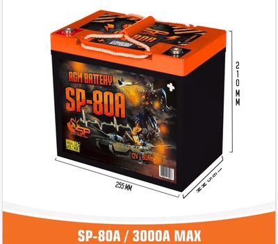 Batterie AGM Voiture SP Audio SP-80A
