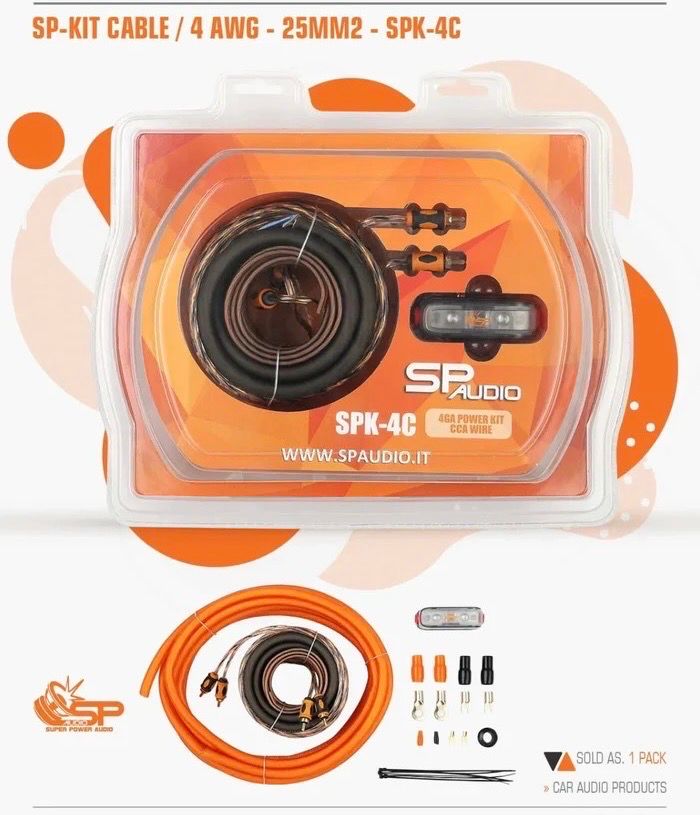 Pack Câblage 20mm² SP Audio SPK-4C