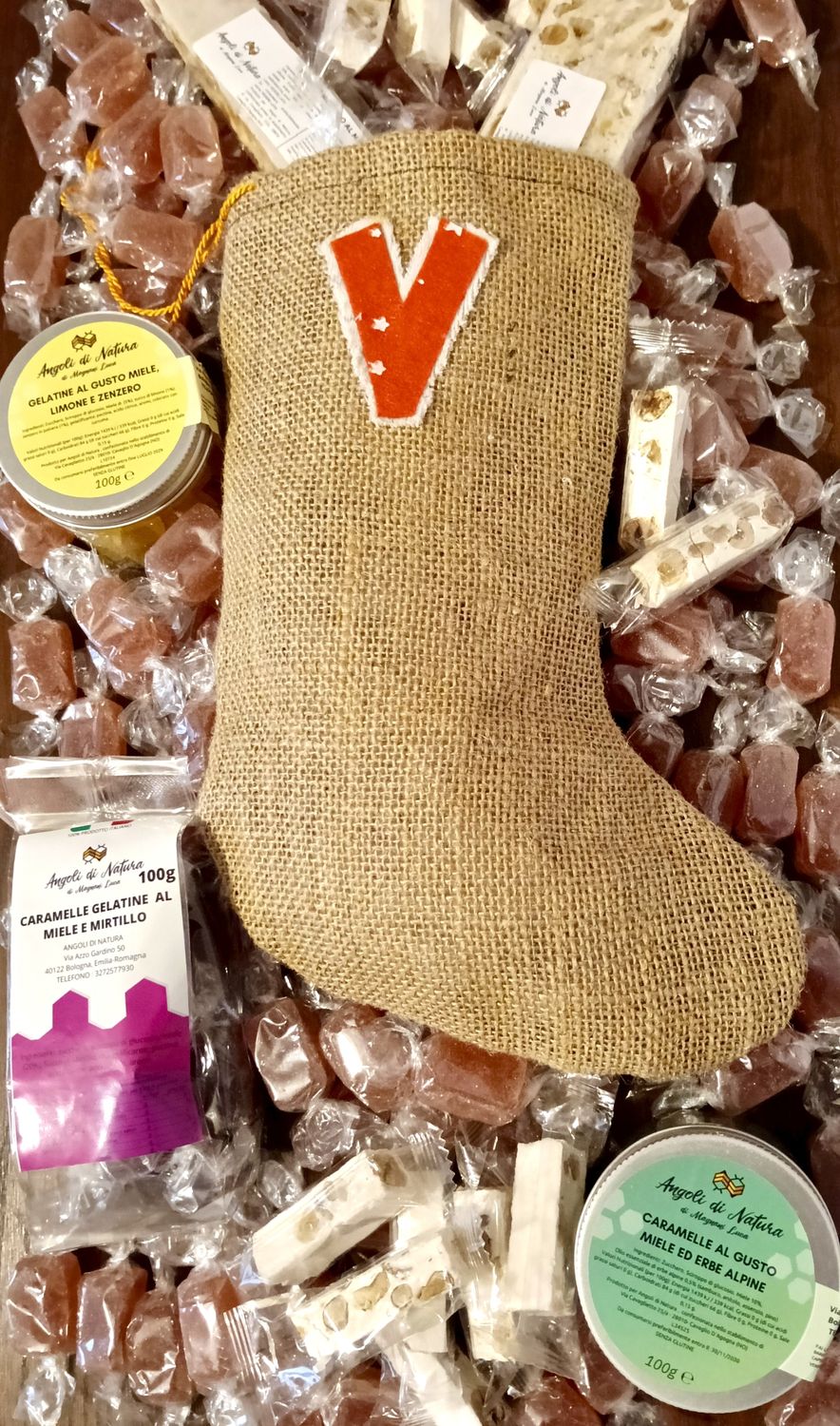 CALZA BEFANA IN JUTA