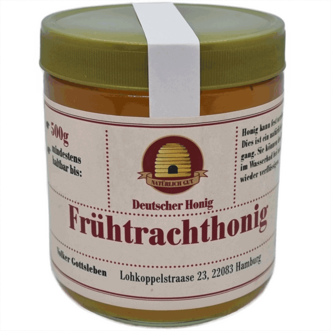 Frühtrachthonig, 500g Glas