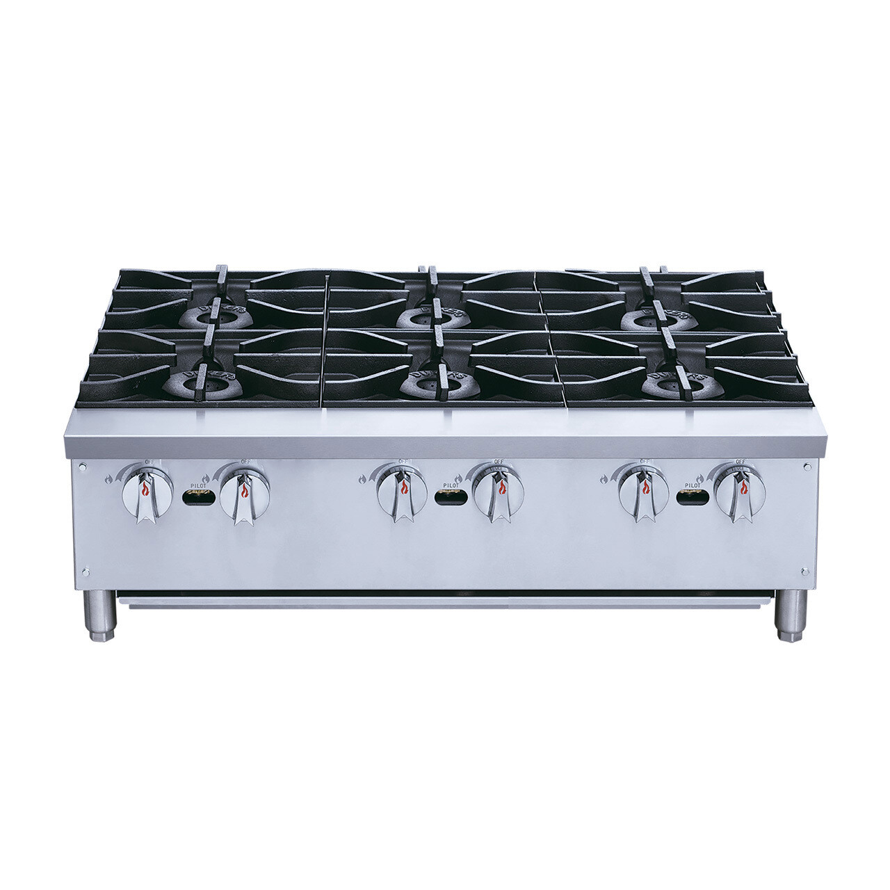 Parrilla Comercial a Gas 6 Quemadores