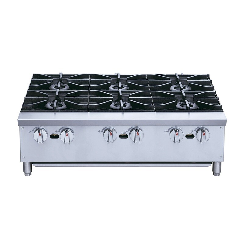 Parrilla Comercial a Gas 6 Quemadores