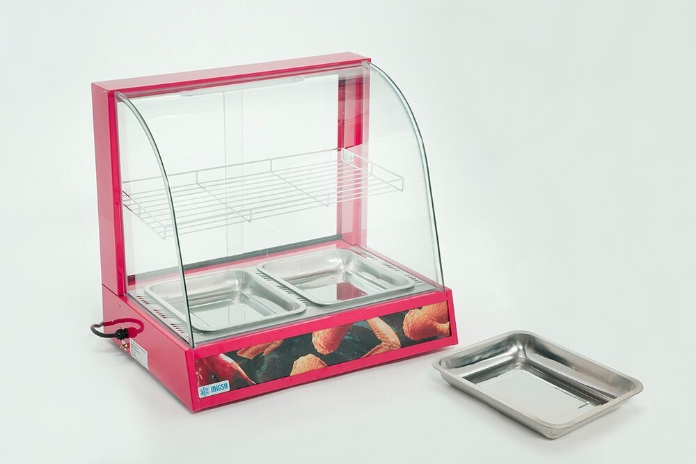 MIGSA Vitrina Caliente Cristal Curvo MIGSA Vitrina Caliente Cristal Curvo