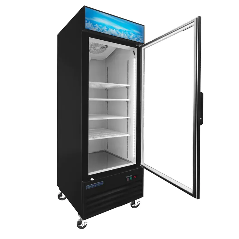 INTERNATIONAL Congelador Vertical Una Puerta de Vidrio INT/CV-1PV-AI