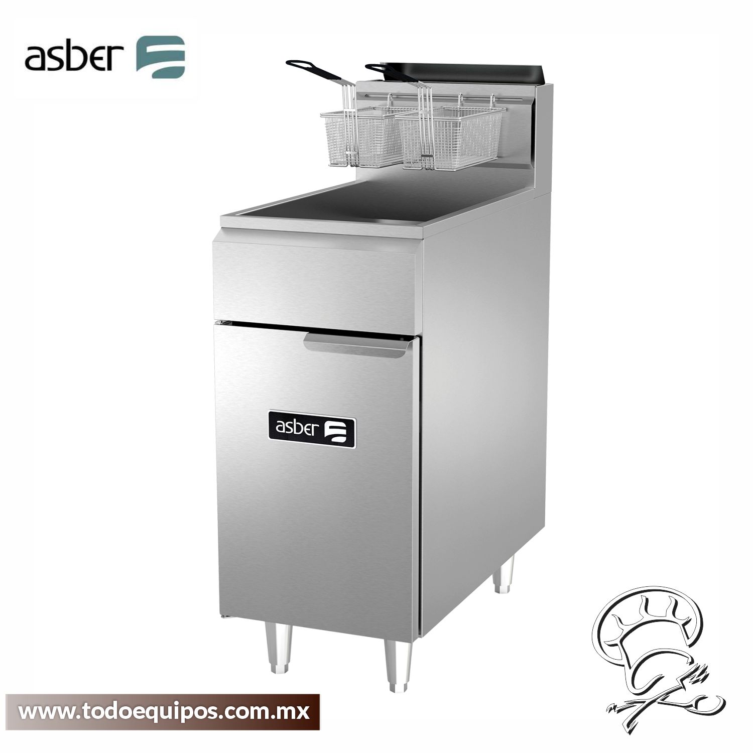 ASBER Freidora Comercial AEF 50 S