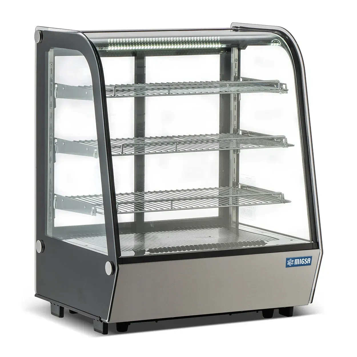 MIGSA Vitrina Refrigerada Cristal Recurvo 152 cm – 4 Niveles   CW-295R