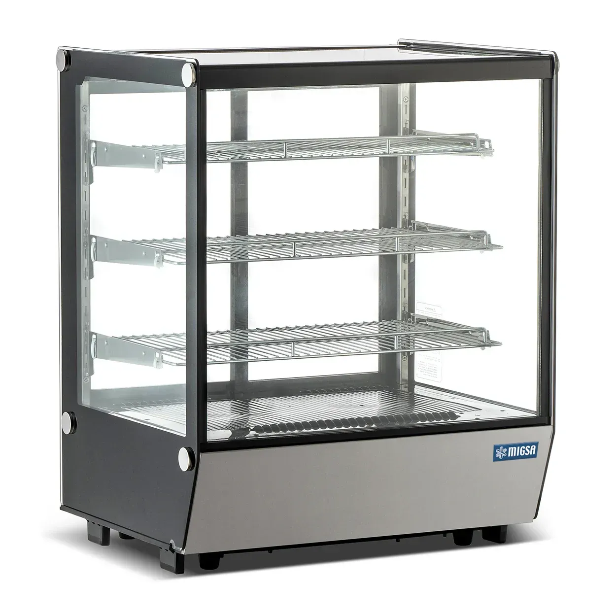 MIGSA Vitrina Refrigerada Cristal Recto 122 cm – 4 Niveles CW-235