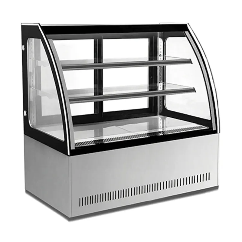 MIGSA Vitrina Refrigerada de Piso con Cristal Curvo de 150 cm. GN-1500C2