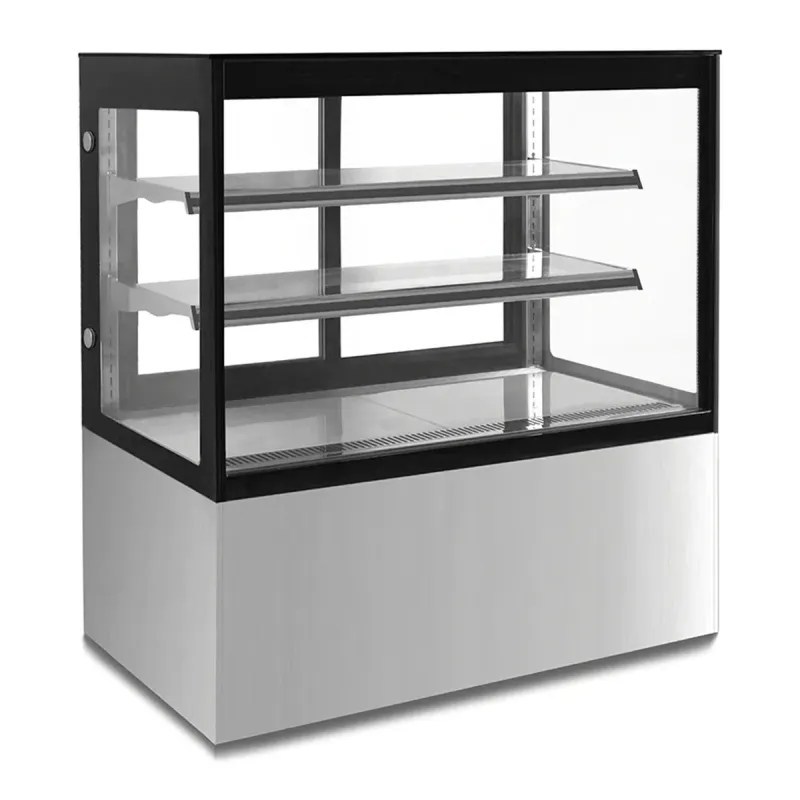 MIGSA Vitrina Refrigerada de Piso con Cristal Recto de 120 cm.  GN-1200R2