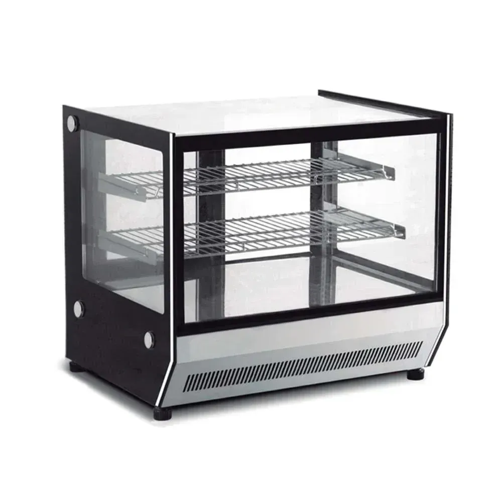 Vitrina Caliente Sobre Mostrador de Cristal Recto de 90 cm. GN-900HRT