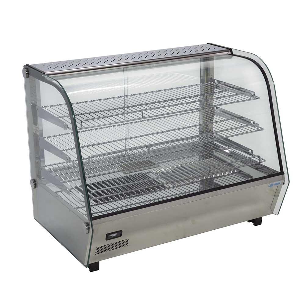 MIGSA Vitrina Caliente Sobre Mostrador de 90 cm de frente RTR-160L