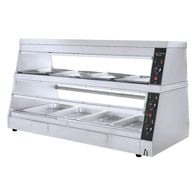 MIGSA Vitrina Caliente de 2 Niveles de Doble Exhibición HW-6P MIGSA Vitrina Caliente de 2 Niveles de Doble Exhibición HW-6P