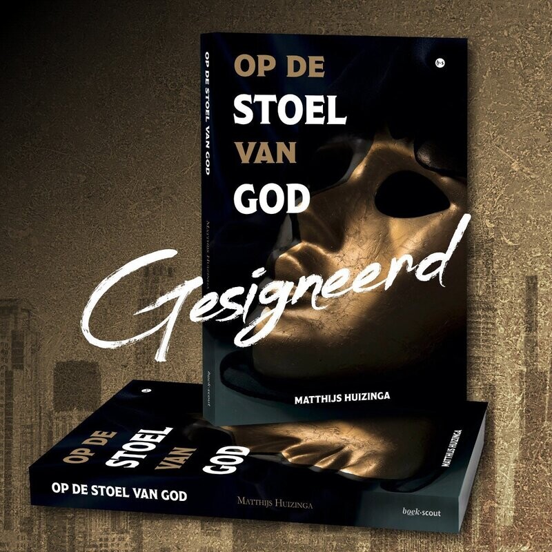 GESIGNEERD - Op de stoel van God 
(excl. verzending)