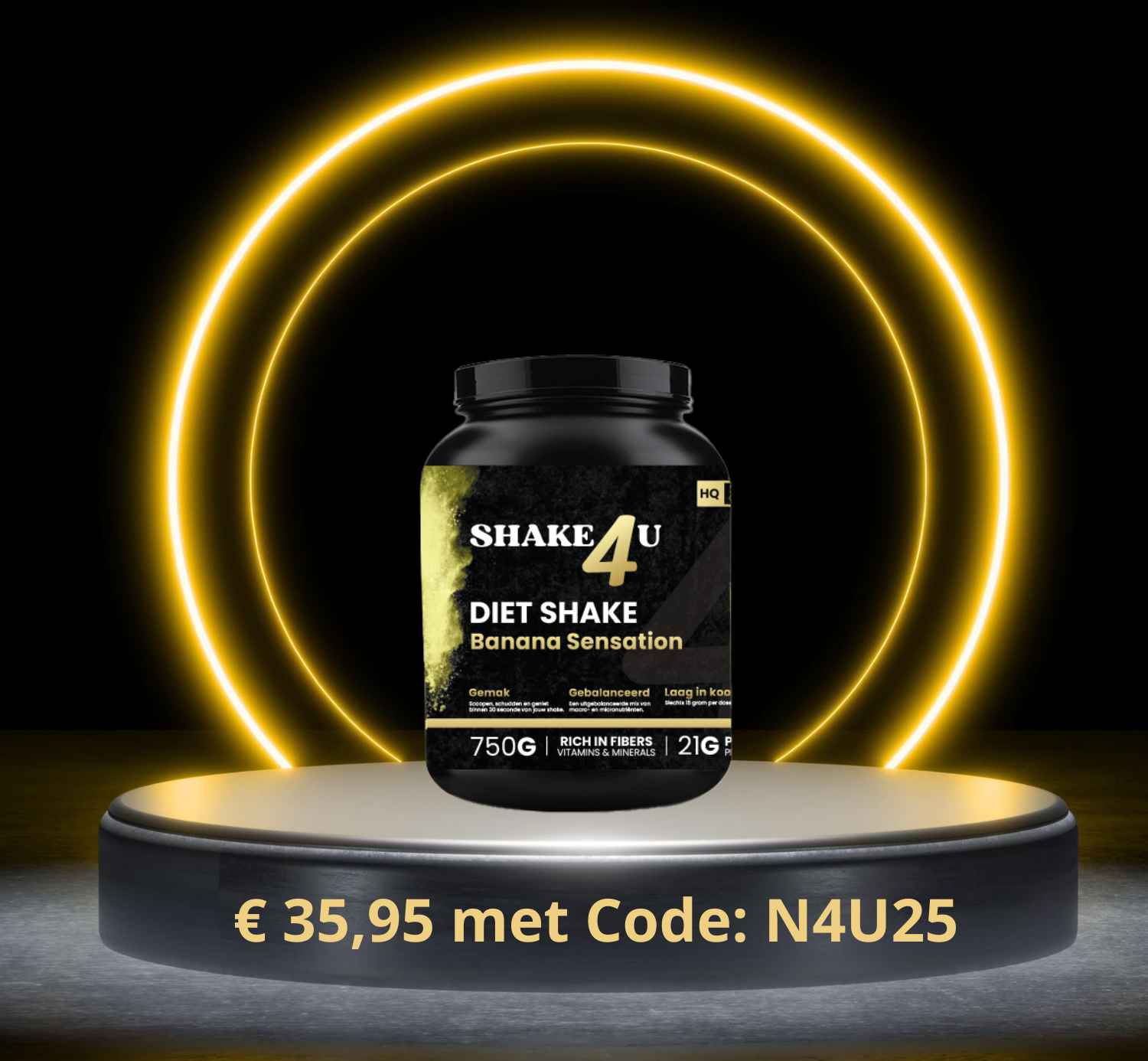 Shake 4U - Banaan (14 shakes)