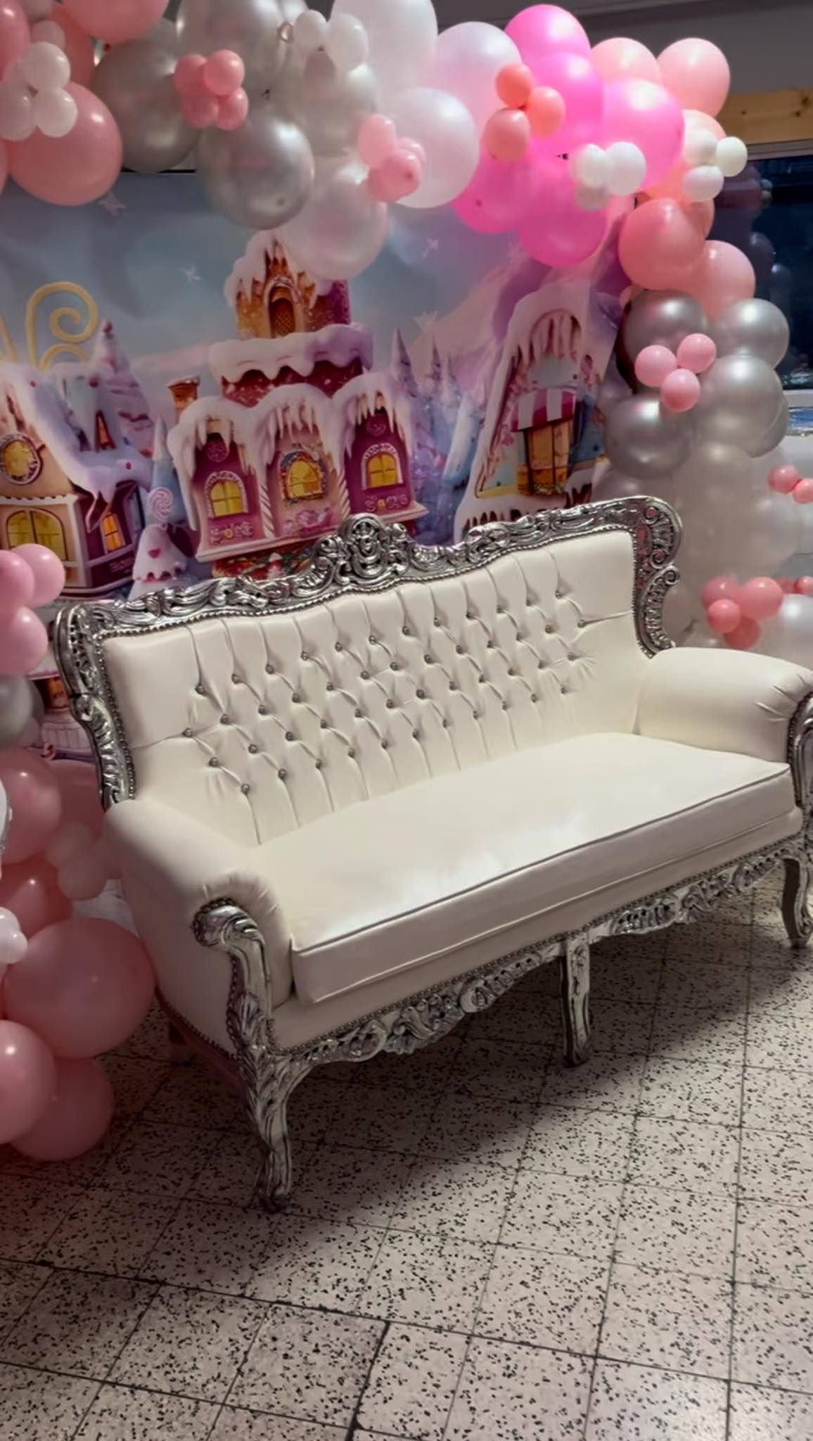 Trônes Double Argenté