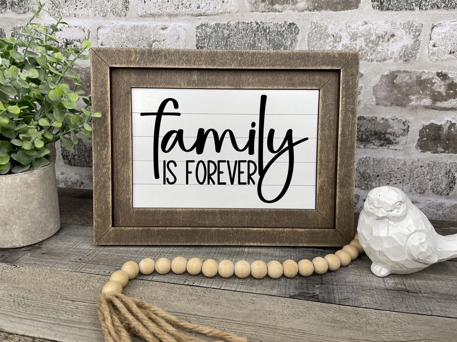 Chunky Farmhouse Frame-Family is Forever