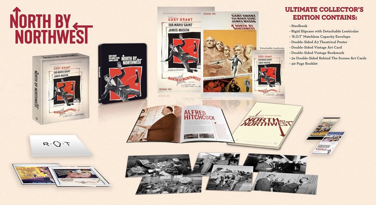 North by Northwest Ultimate Collector&#39;s Edition with Steelbook (4K-UHD)