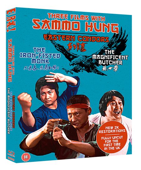 Three Films with Sammo Hung: The Iron-Fisted Monk / The Magnificent Butcher / Eastern Condors (Region B) Blu-ray