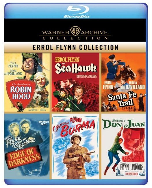 Errol Flynn-6 Film Collection ***Preorder*** 9/2
