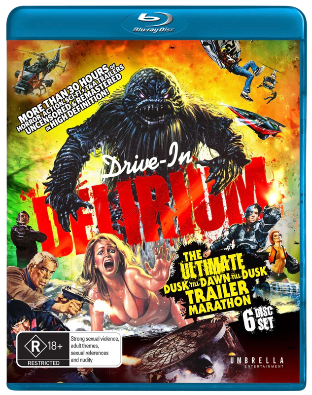 Drive-In Delirium: Ultimate Dusk-Til-Dawn-Til-Dusk Trailer Marathon (Blu-ray)
