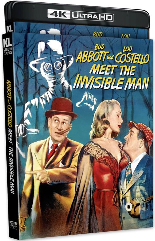 Abbott and Costello Meet The Invisible Man (4K-UHD) w/Slip