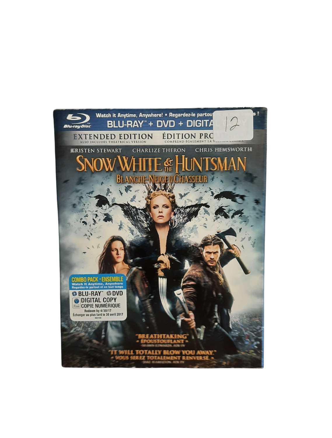 Snow White &amp; The Huntsman (Used Bluray)
