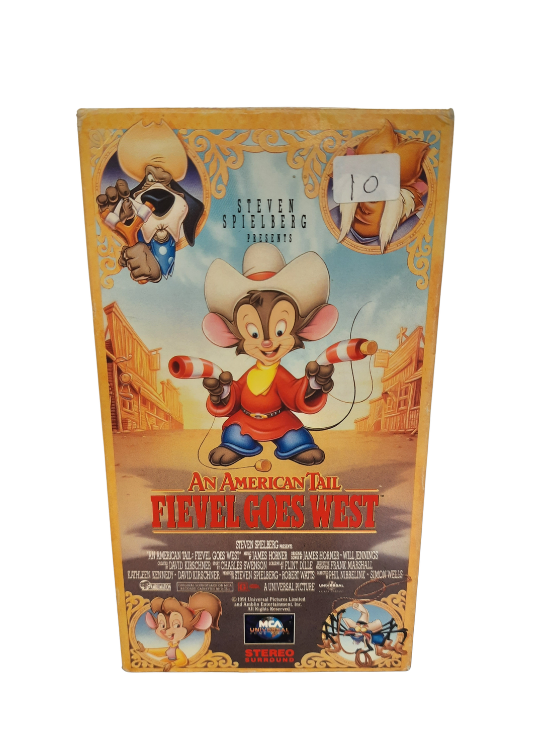 An American Tail Fievel Goes West (VHS)