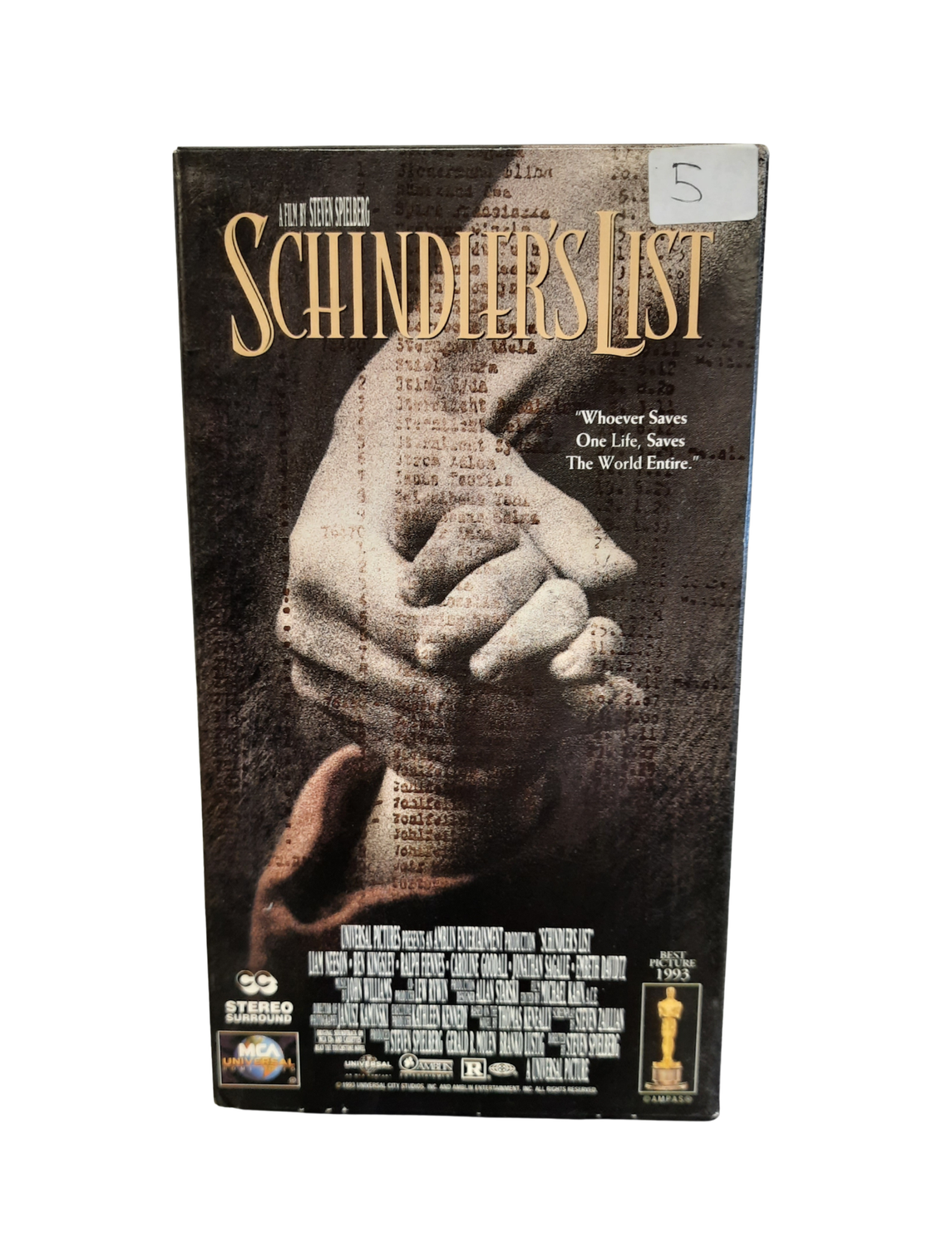 Schindler&#39;s List (VHS)