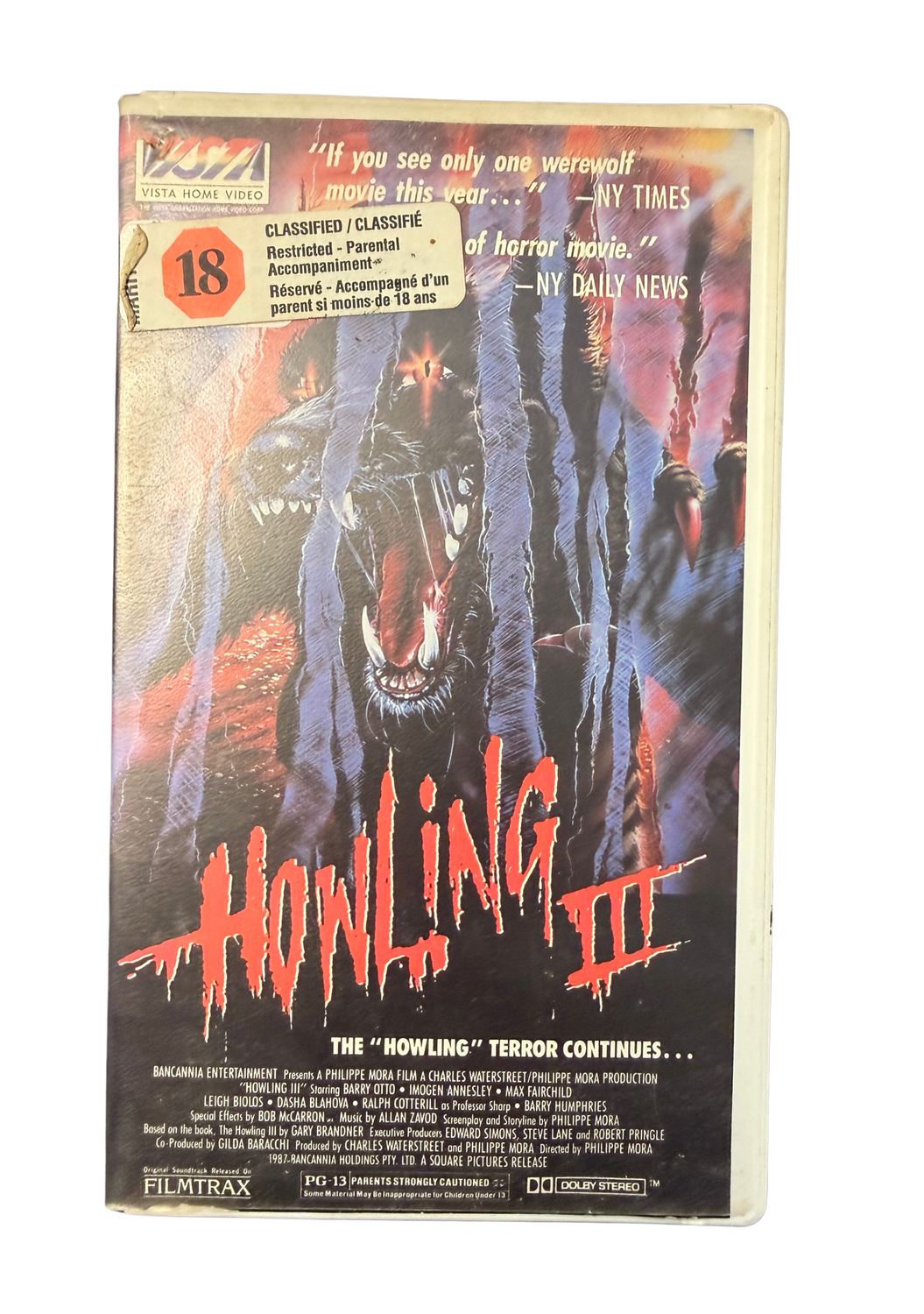 Howling 3 (VHS) Cutbox