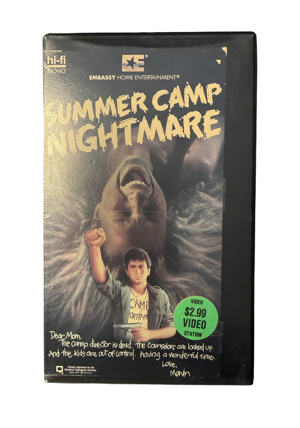 Summer Camp Nightmare (VHS) Cutbox