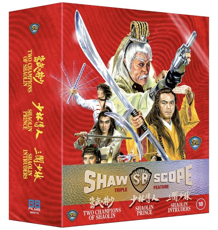Shawscope Triple Feature - Two Champions of Shaolin / Shaolin Prince / Shaolin Intruders (Region B) Blu-ray ***Preorder*** 7/27