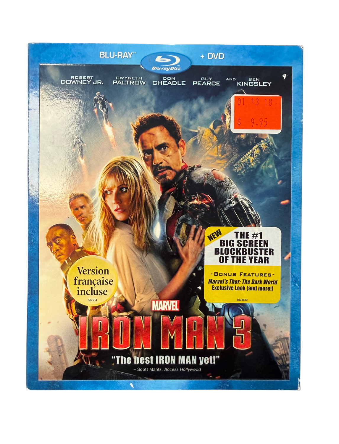 Iron Man 3 (Used Blu)