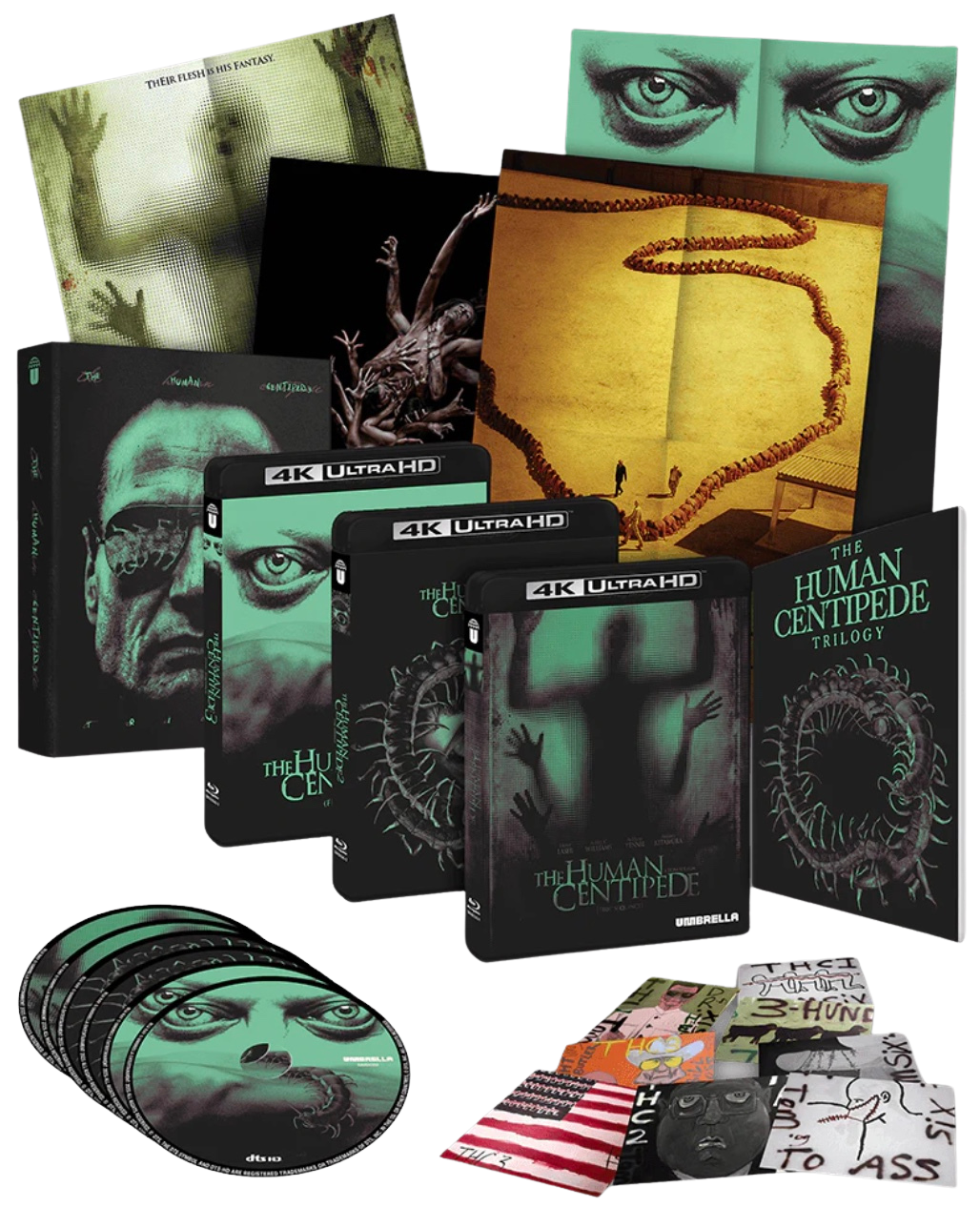 Human Centipede Trilogy Collector's Edition (4K-UHD) ***Preorder*** 10/22