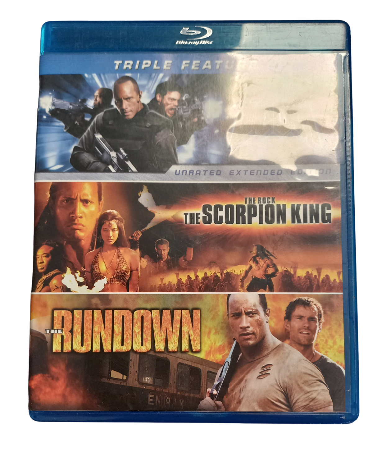 Doom/Scorpion King/ Rundown Triple Feature (Used Blu)