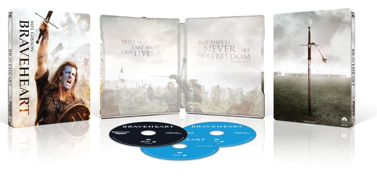 Braveheart LE Steelbook (4K-UHD) ***Preorder*** 11/17 Braveheart LE Steelbook (4K-UHD) ***Preorder*** 11/17