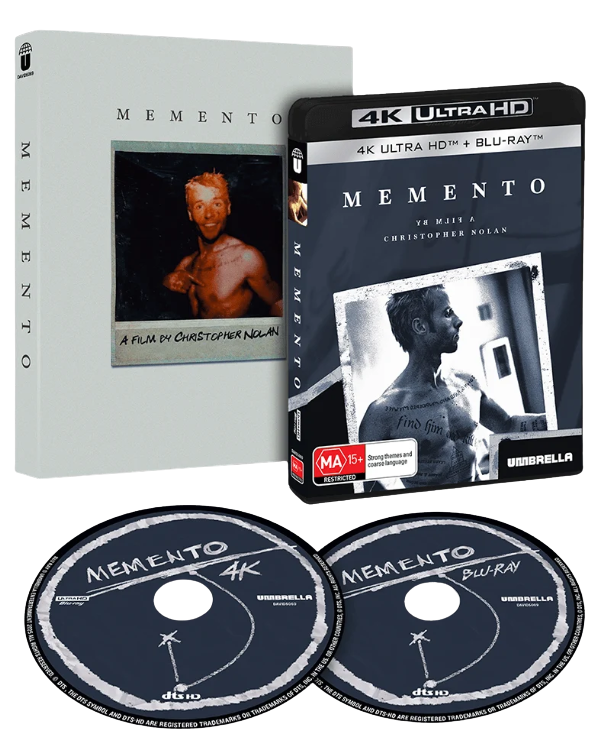 Christopher Nolan's Memento 25th Anniversary (4K-UHD) ***Preorder*** 1/27