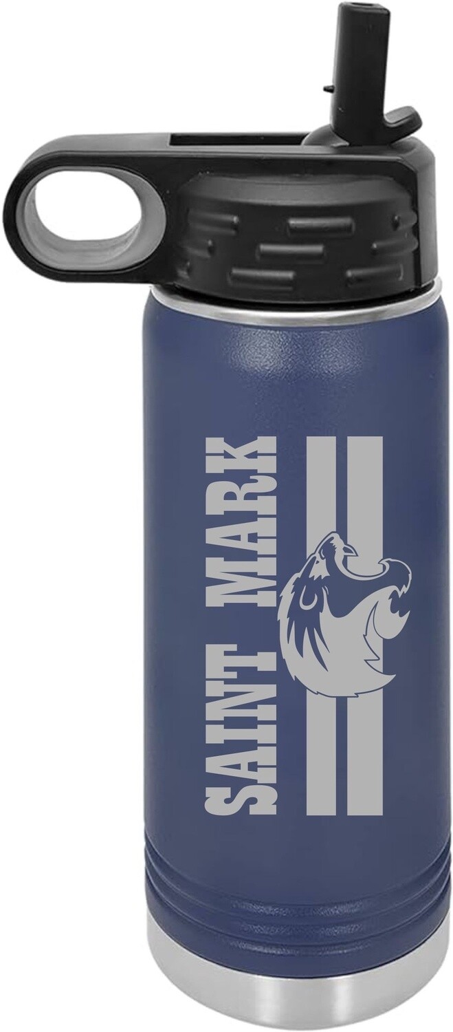 St. Mark 20Oz. Water Bottle - Not Custom, Colour: Navy