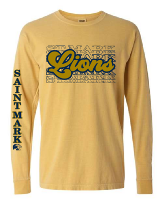 Lions Stacked Adult Long Sleeve