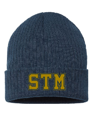 STM Embroidered Beanie, Colour: Navy - RIO