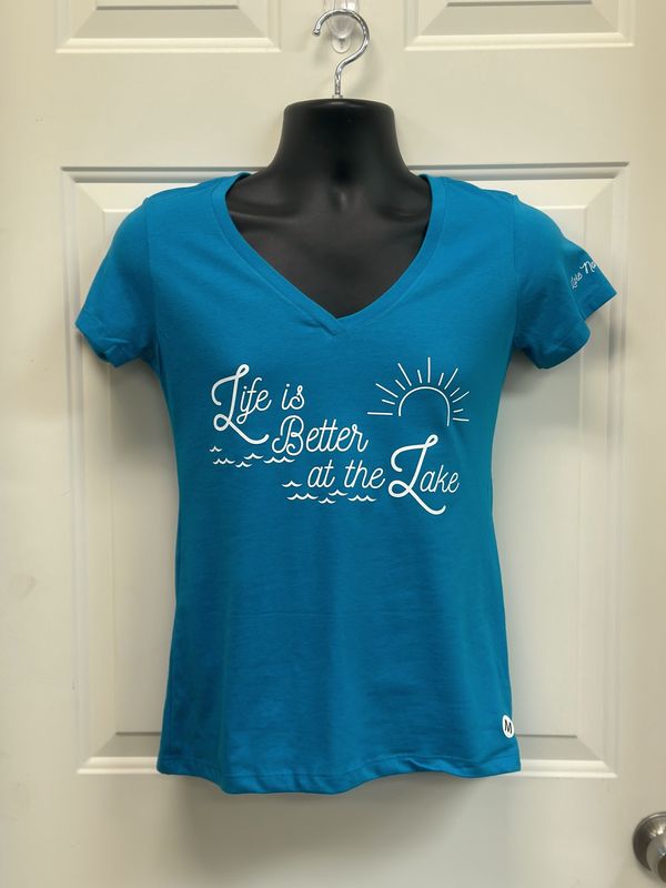 Life is Better Ladies V-Neck Tee