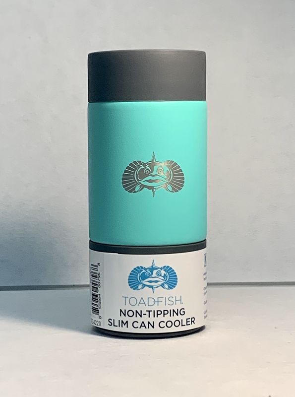 Toadfish Slim Can Koozie - Teal