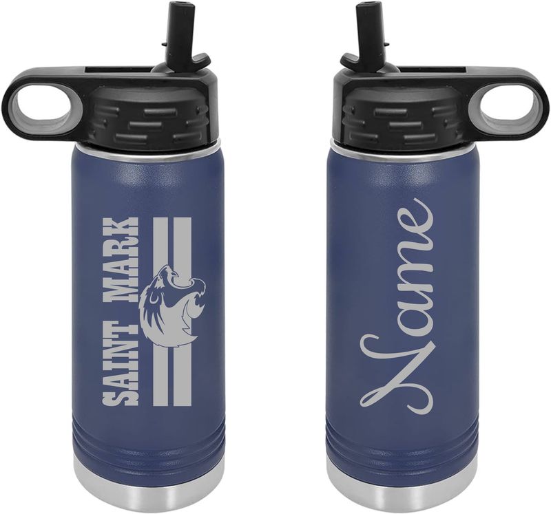 St. Mark 20Oz. Water Bottle - Custom