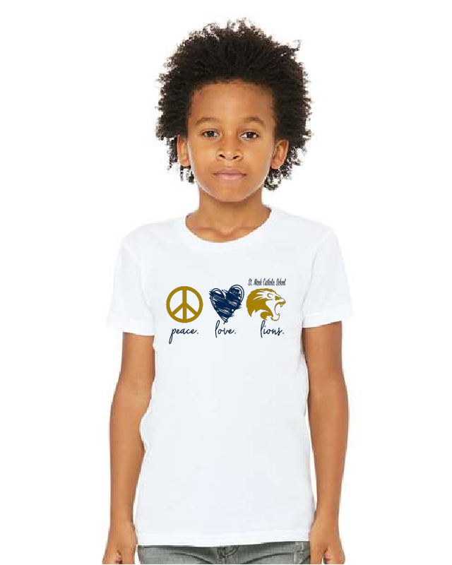 Peace Love Lions Youth Tee